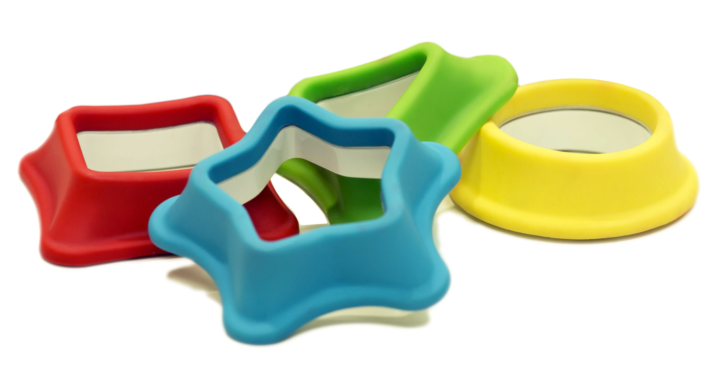 Tiggly Shapes offers a nice take on combining the tactile experience of real toys with the iPad screen