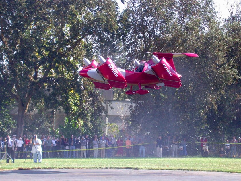 The Moller M400 in flight