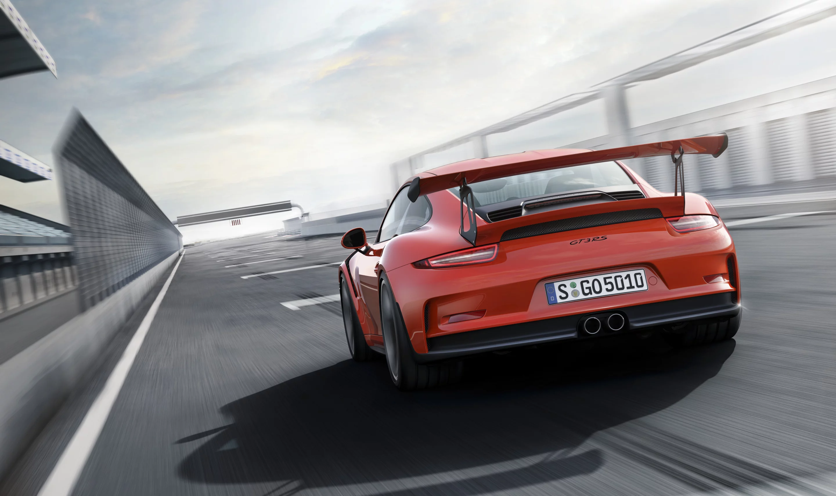 The RS' wide body comes from a 911 Turbo