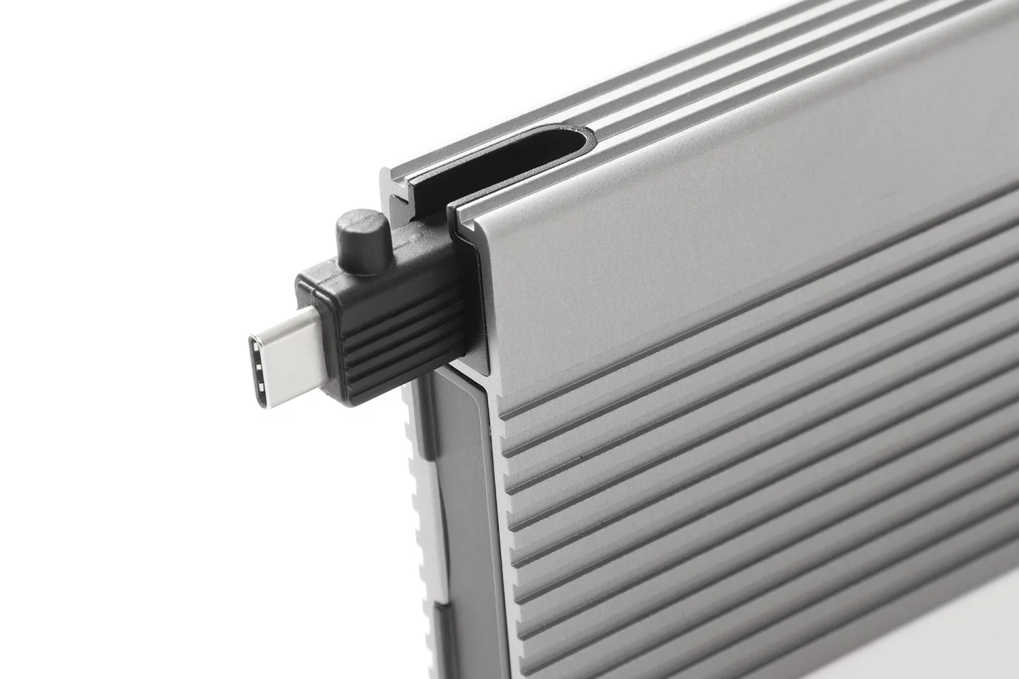 The ZikeDrive packs a stowaway USB4 cable, to make sure you never forget to bring one