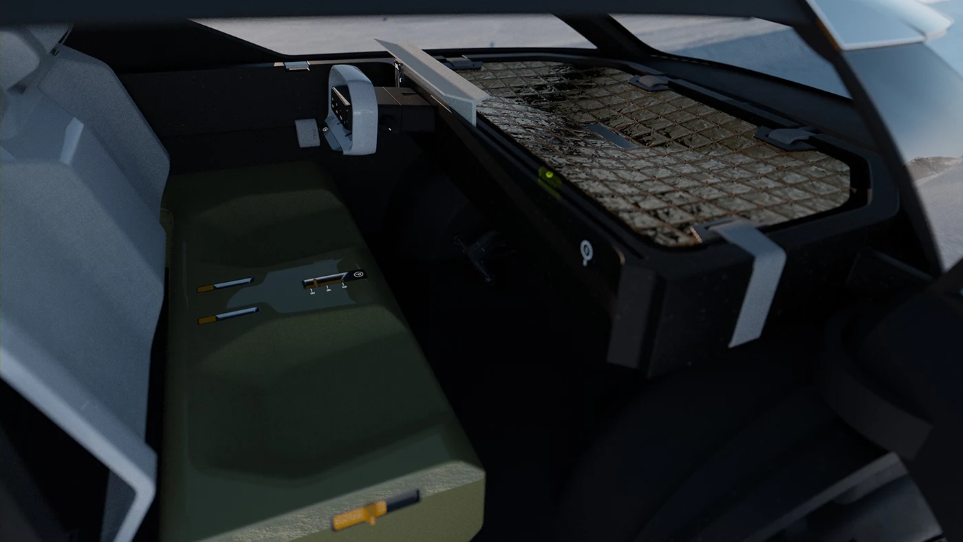 We're not sure why there's still a steering wheel, but we suppose Vanlife travelers might occasionally want to experience the old-school driving of their ancestors