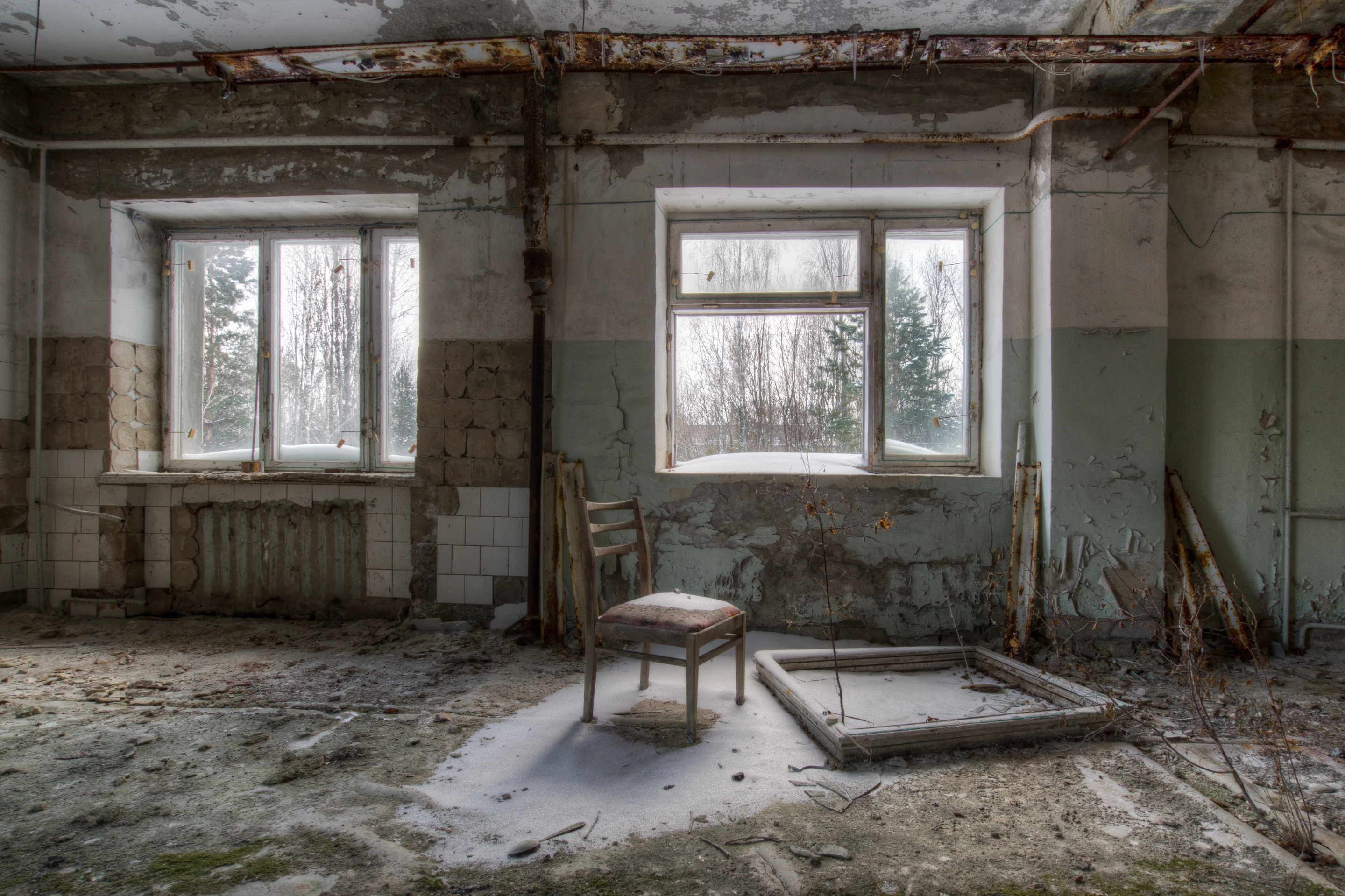 Shortlisted - Pripyat, Chernobyl, Ukraine. "Thirty years after the Chernobyl nuclear disaster, this photo was taken in January 2016, in the ghost town of Pripyat, formerly home to almost 50,000 Chernobyl workers and their families."