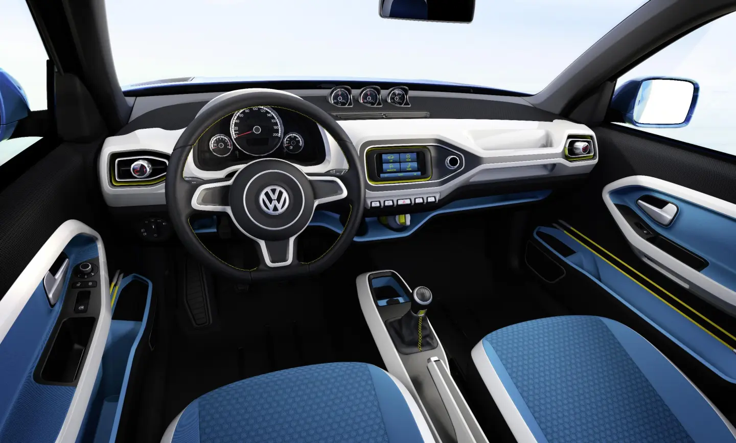 The Volkswagen Taigun compact SUV concept's inetrior