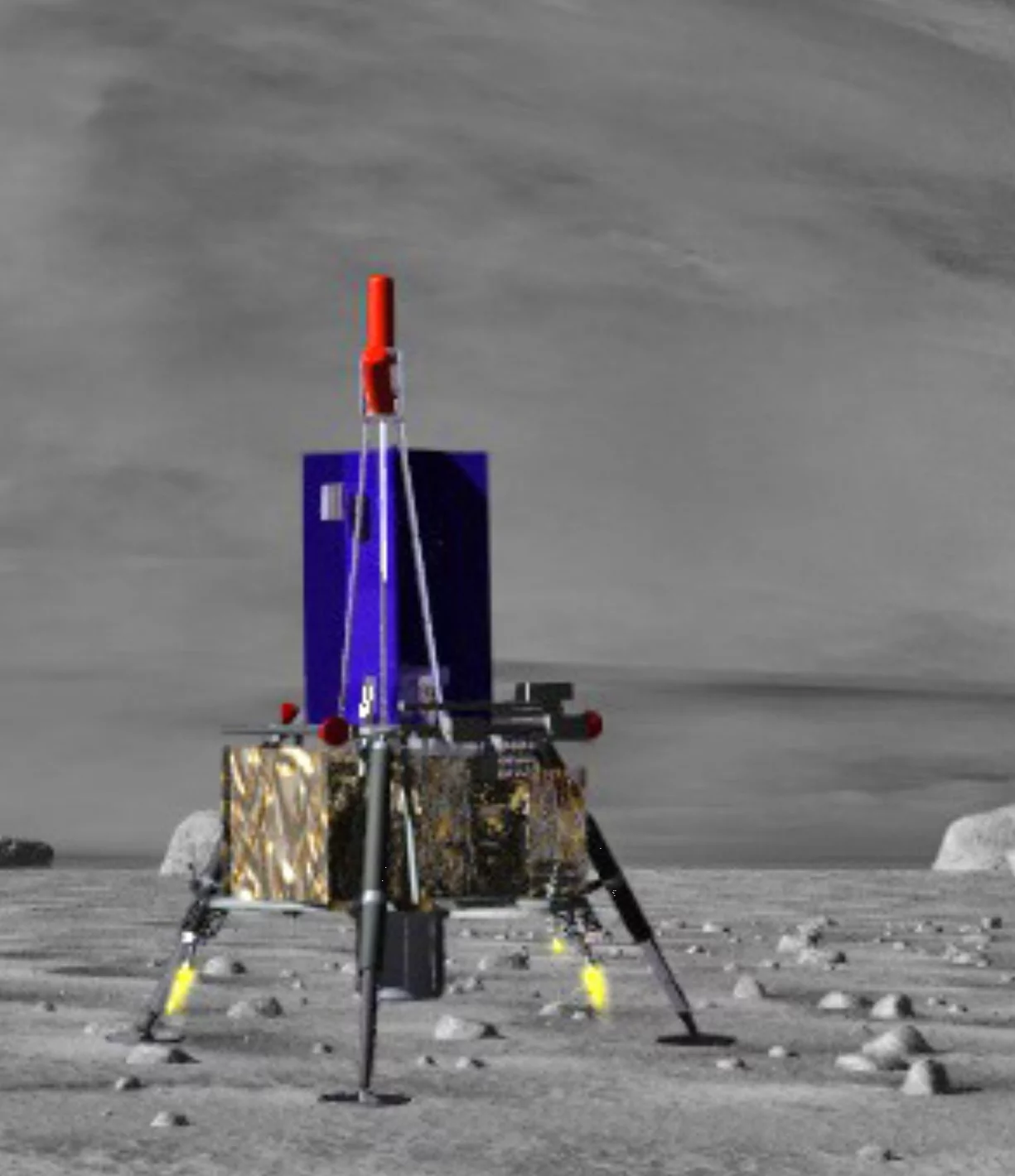 Artist's concept of a future lander based on Mighty Eagle (Image: NASA)