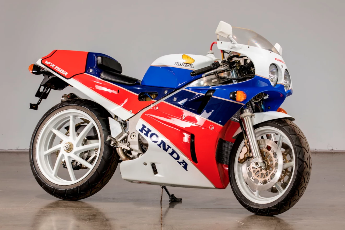 Mecum sold the most expensive Honda VFR750R (also known as Type RC30) on 25 January 2019, when this 1988 Honda RC30 sold for $121,000 at the annual January Las Vegas auctions.