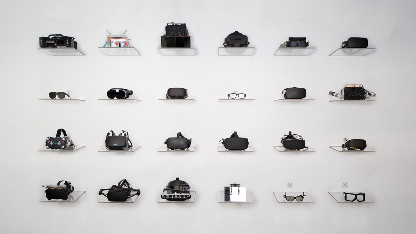 Some of the prototypes Meta has built on its journey into VR thus far