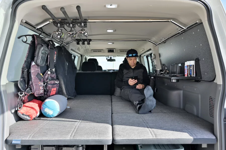 Checking conditions before heading out to the water