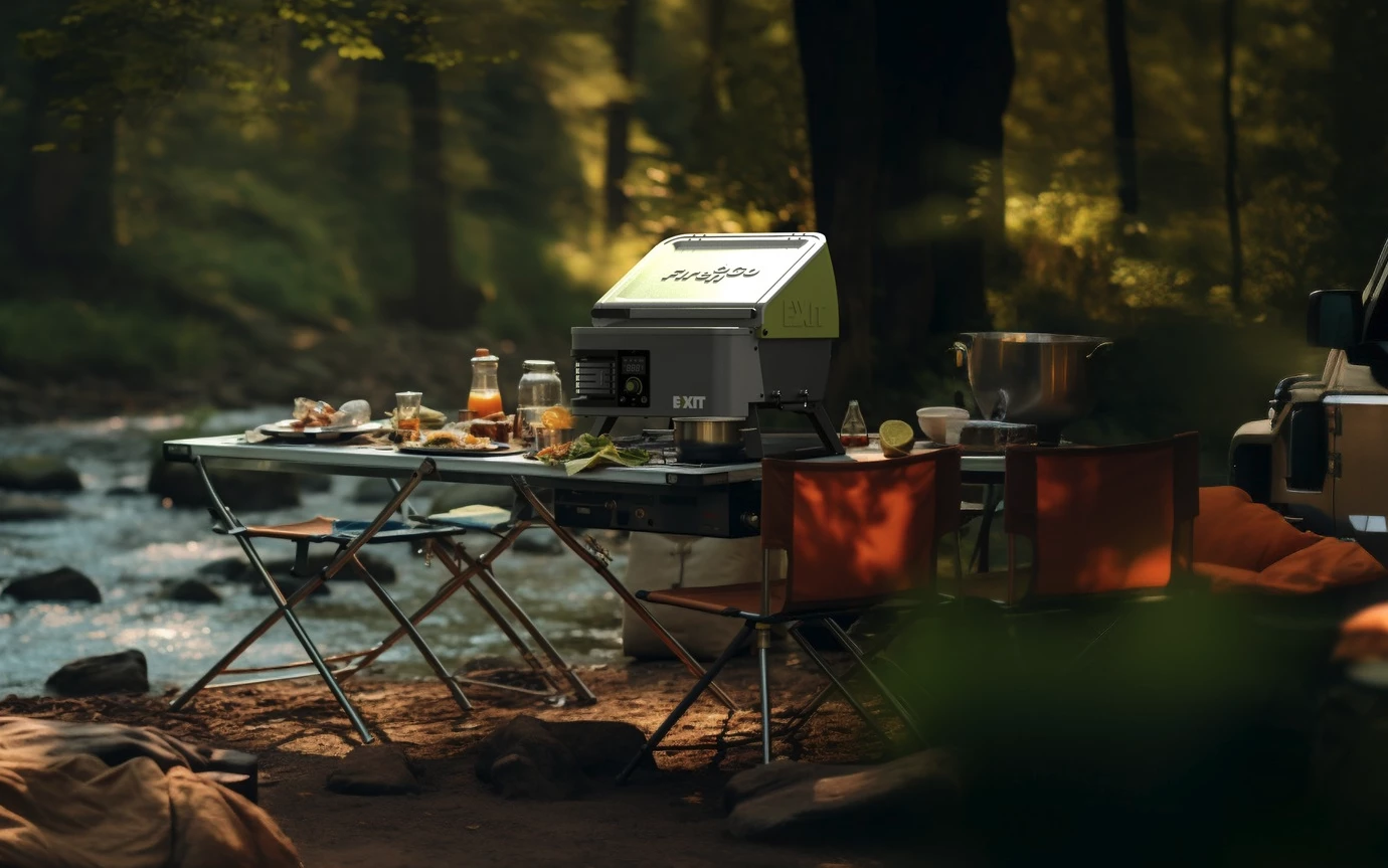 No need to plug into an RV or power hookup when you can grill on pure battery