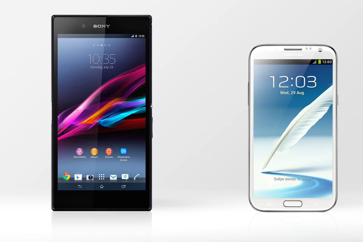 Gizmag compares the specs (and other features) of the Xperia Z Ultra and Galaxy Note 2.