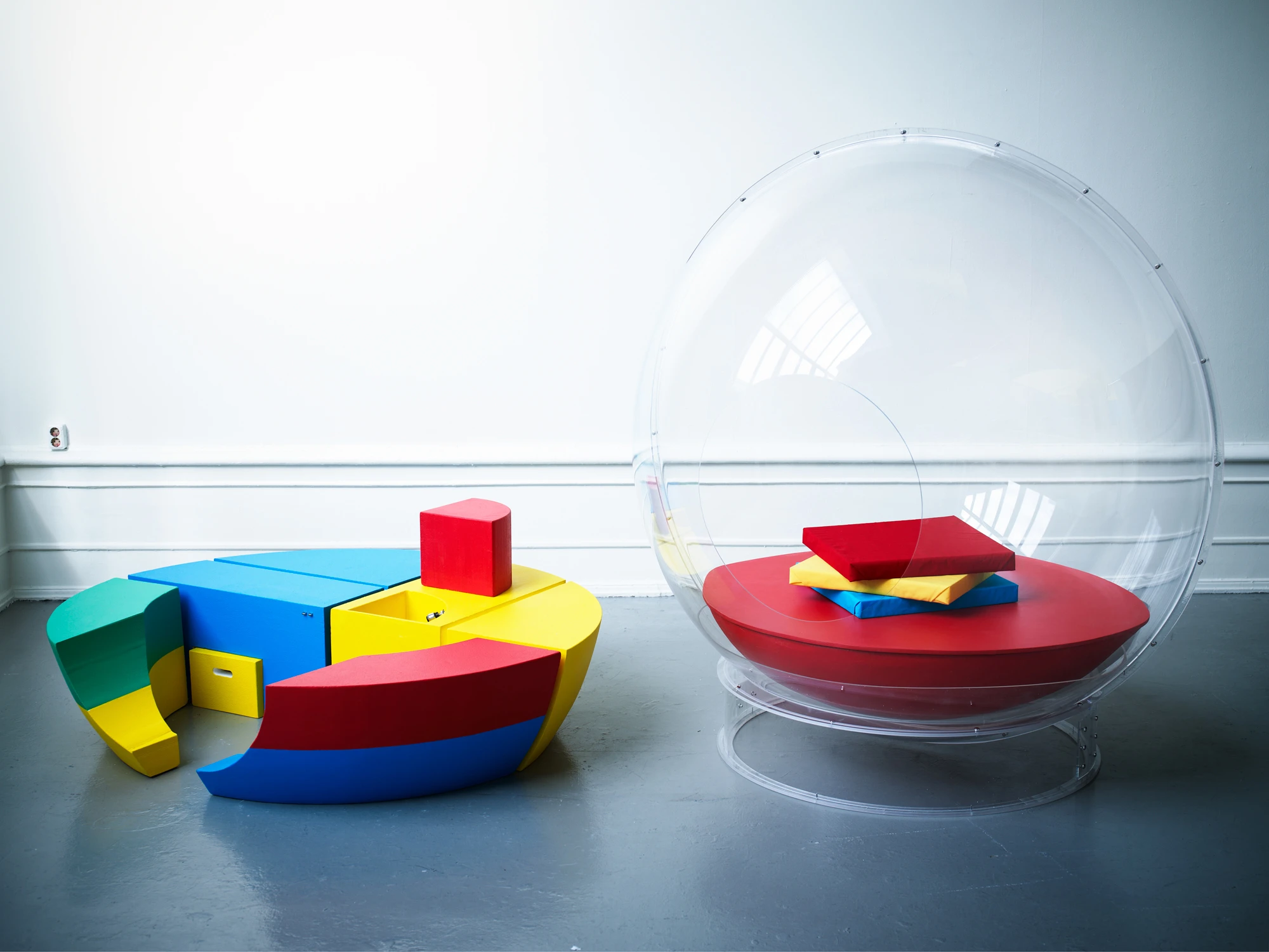 The brightly colored modules for the Cocoon 1
