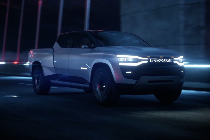 Ram 1500 Revolution BEV concept electric pickup truck
