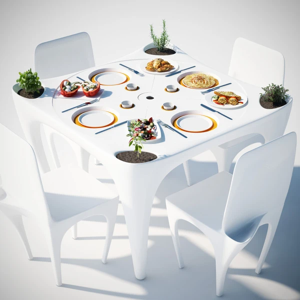 "Bye bye wind" garden table