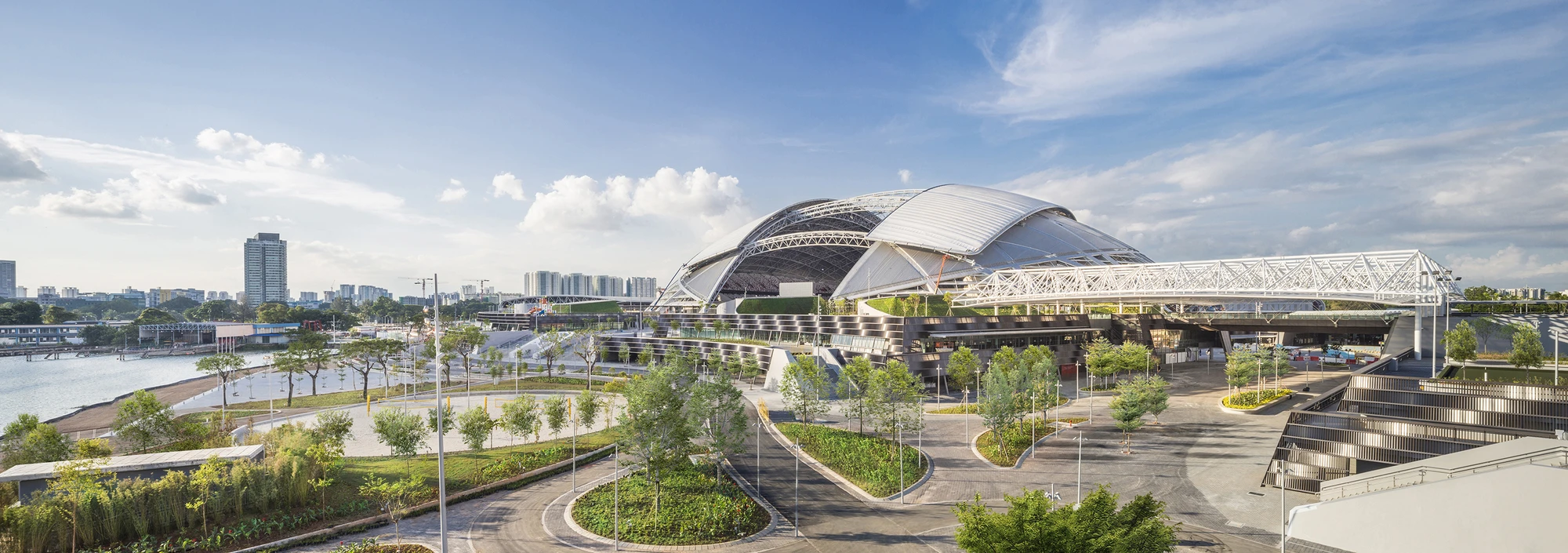 In order to keep visitors cool, DP Architects situated the complex to make the most of existing prevailing winds (Photo: DP Architects)