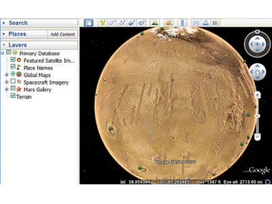 Google Mars 3D.