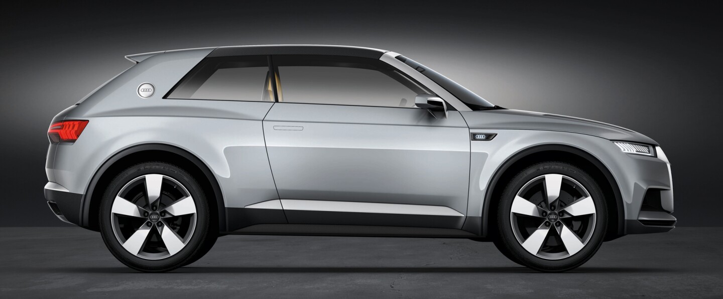The Audi crosslane coupé concept side view
