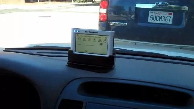 The Eco-Navigator provides real-time fuel consumption and CO2 output data to drivers, to help them drive cleaner and more efficiently (Image: Earthrise)