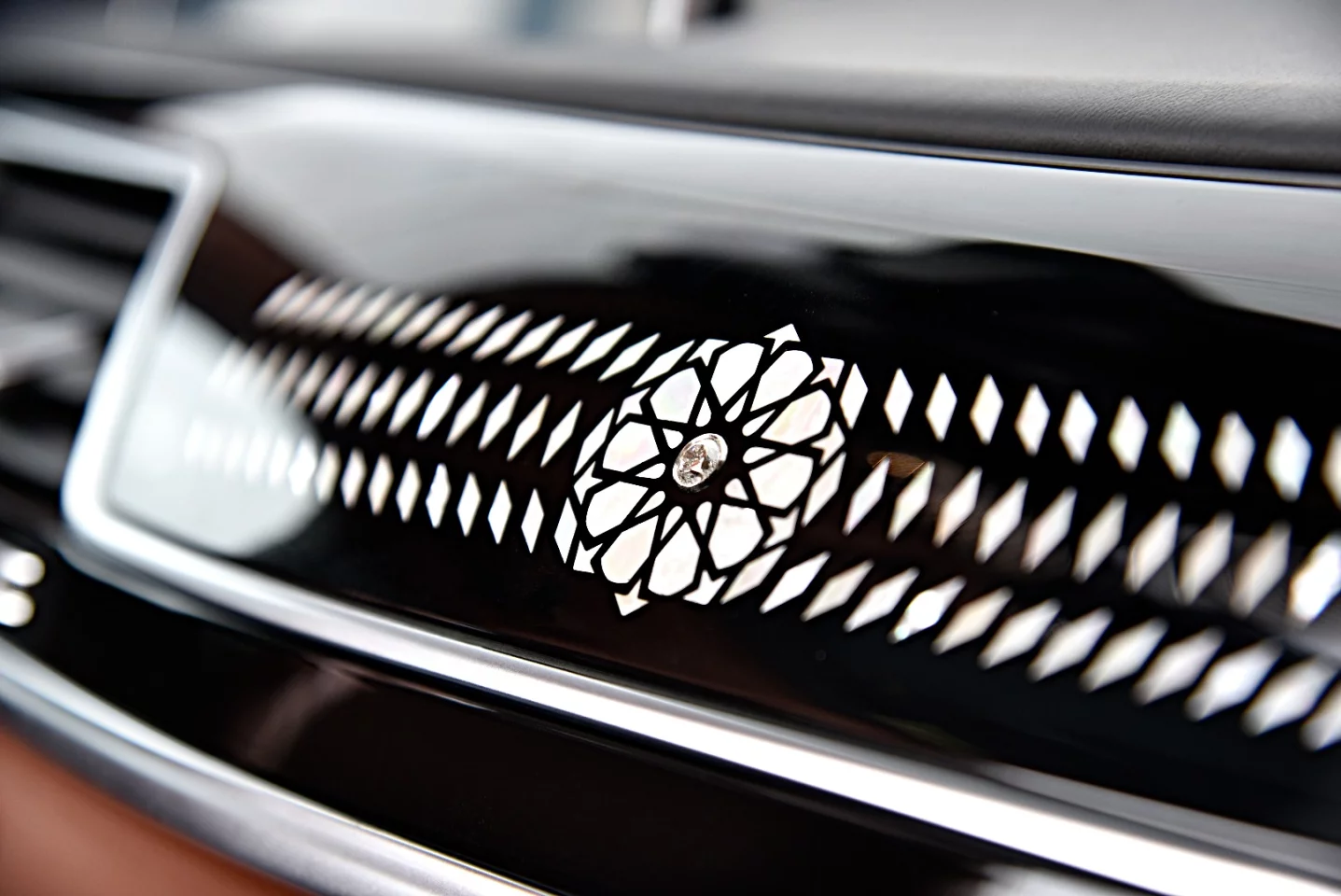 The car's diamond trim is an option, one that will undoubtedly add a huge amount of cash to the list price