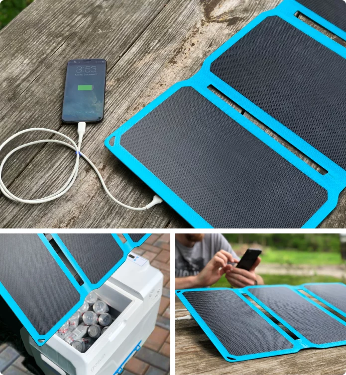 The optional GoSun Flex solar panel