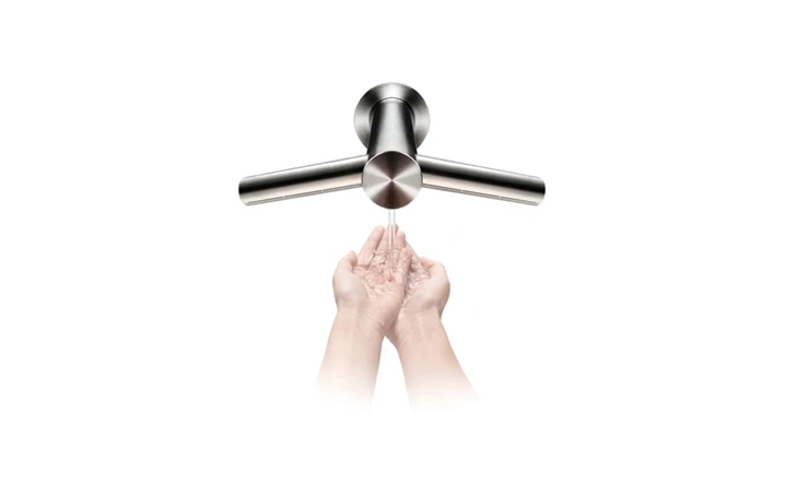 The Airblade Tap washes or dries depending on the position of the hands