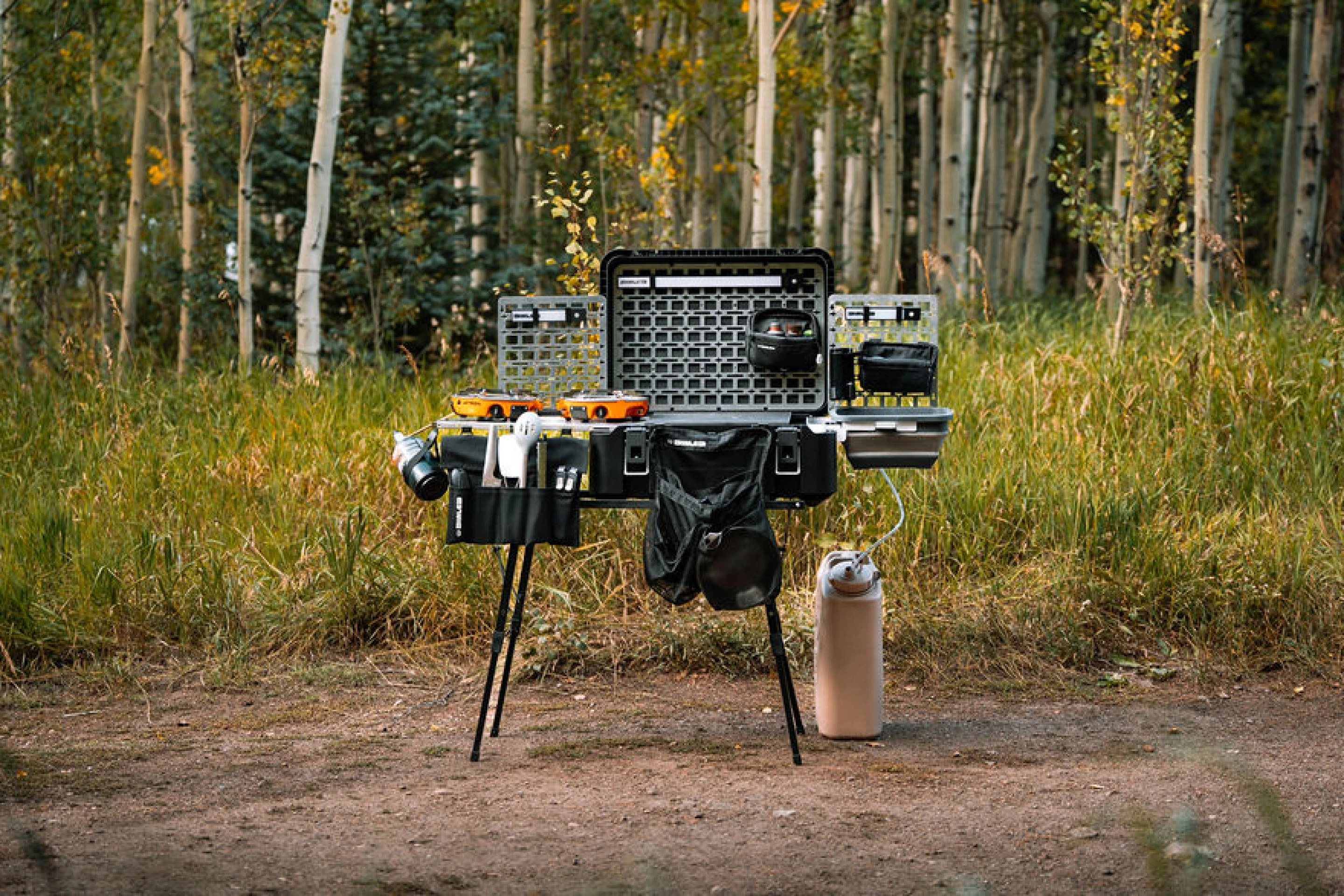 Trail Kitchen Portable camp kitchen packs essentials for outdoor cooking