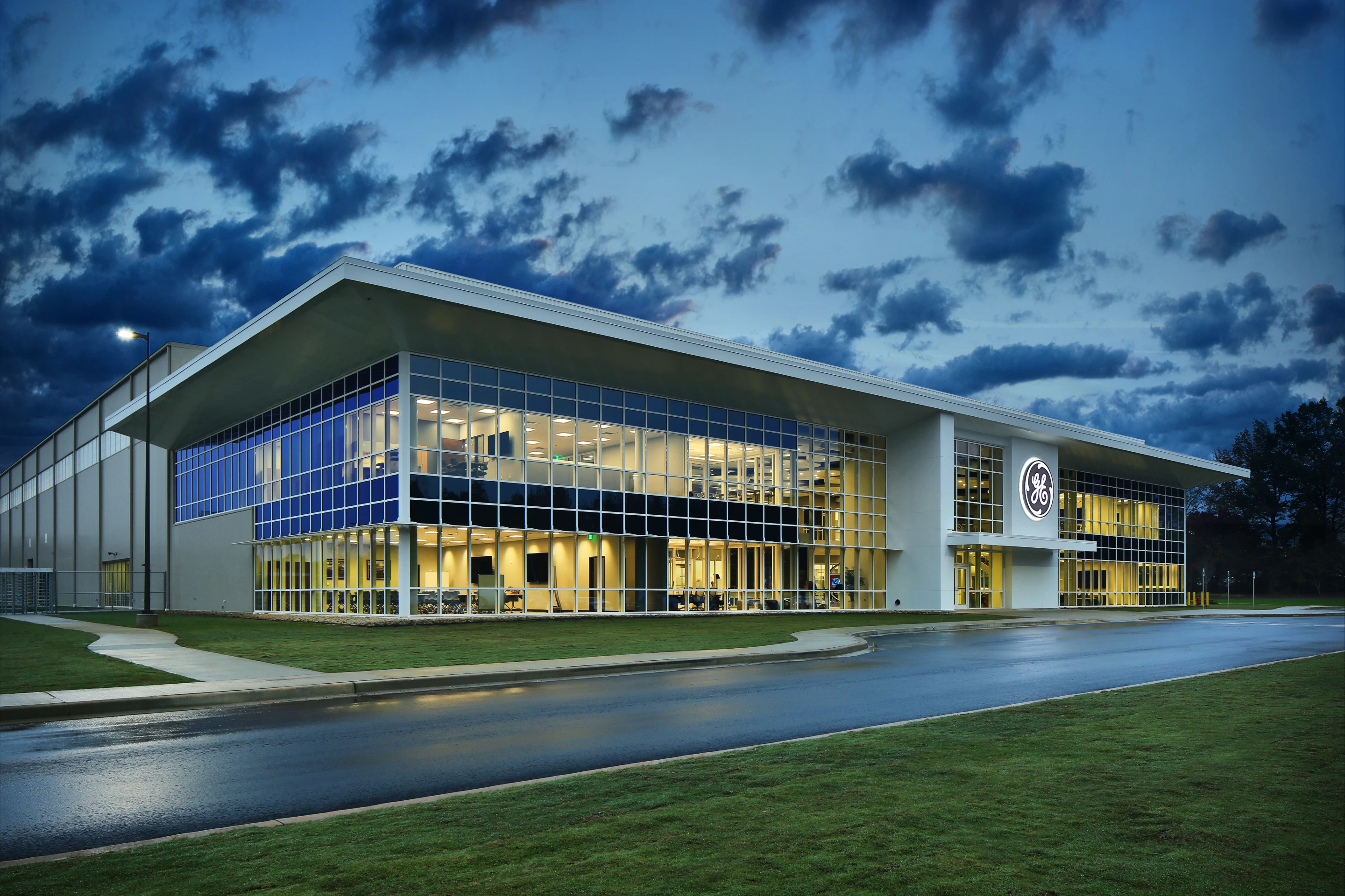 The new Advanced Manufacturing Works facility is now part of a campus that includes 1.7 million square feet of factories, offices and labs