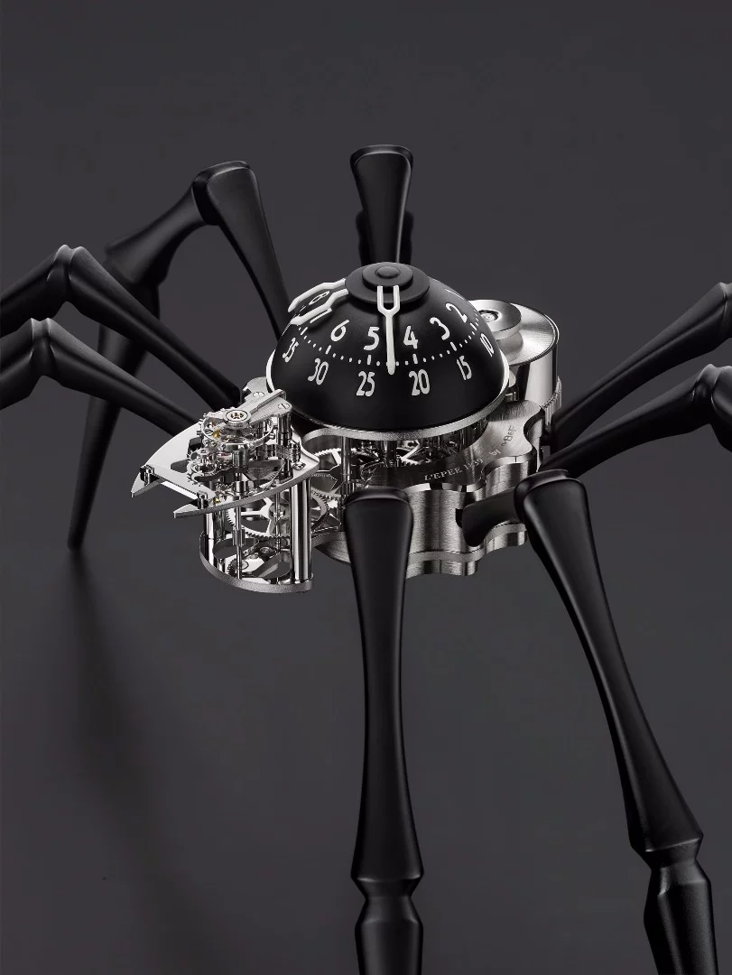 Close up of the clock mechanism