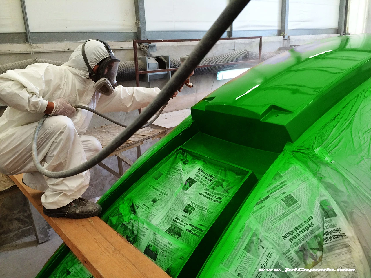 The Reptile gets a green coat of paint