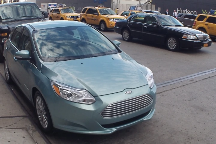 Ford Focus Electric in New York's Chelsea neighborhood