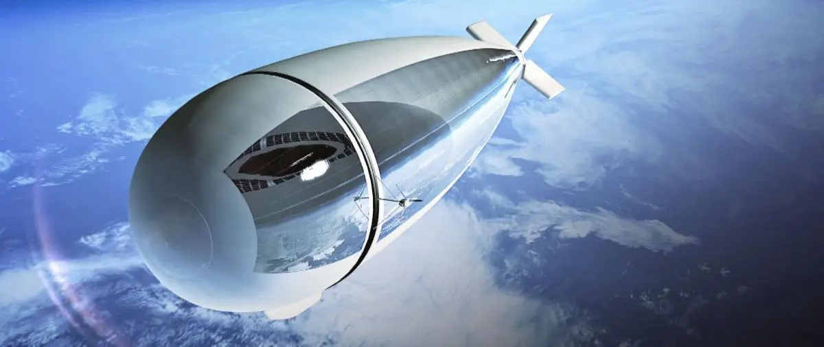 The StratoBus will hover up out of the way of airliners, but won't need to be launched into space