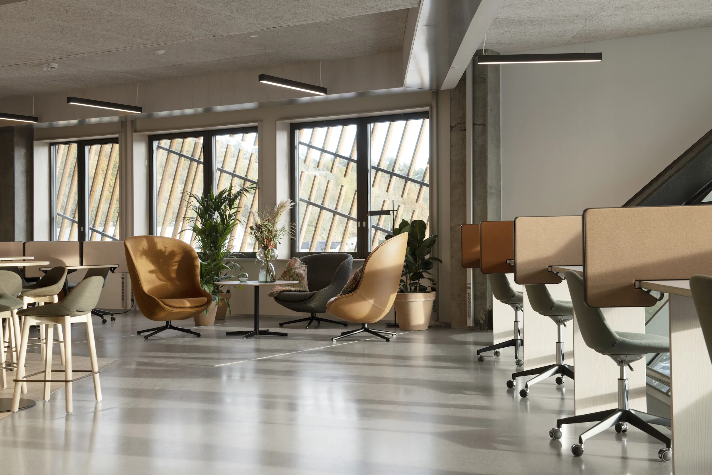 Powerhouse Telemark's interior decor is designed to be flexible to adapt to any future requirements