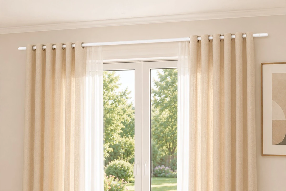 You can't see it all, but the Reze Flow hides more than 40 components in a smart curtain rod