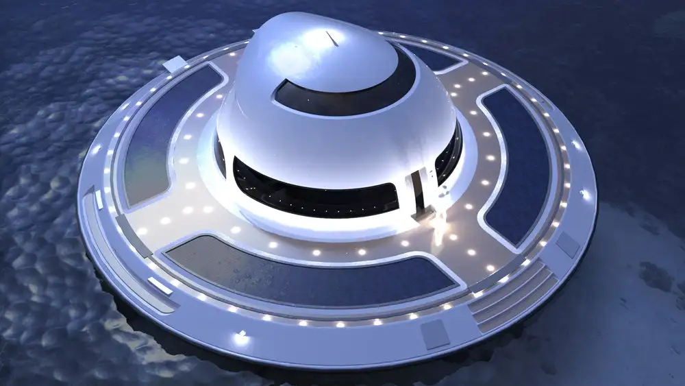 Aside from luxury homes and hotels, the UFO 2.0 could be used as a gym or floating restaurant