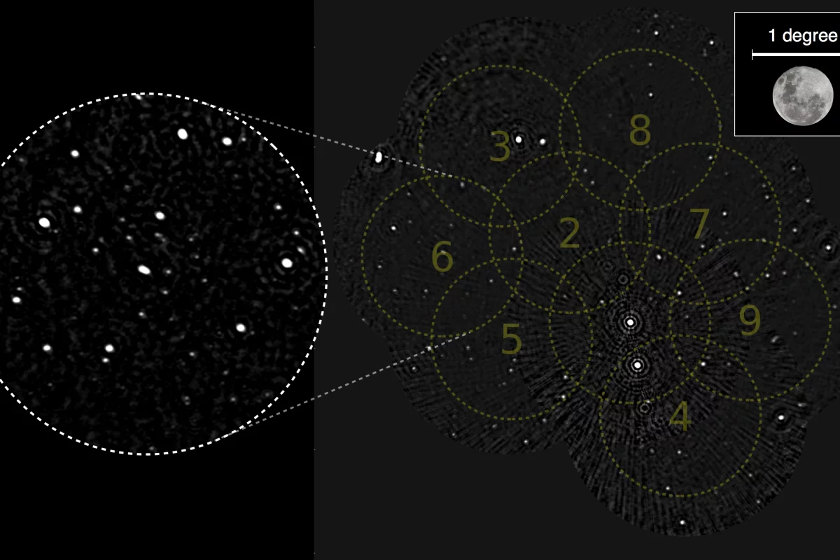 A 12-hour observation of an ASKAP test field (Image: Ian Heywood and the ACES team/CSIRO)