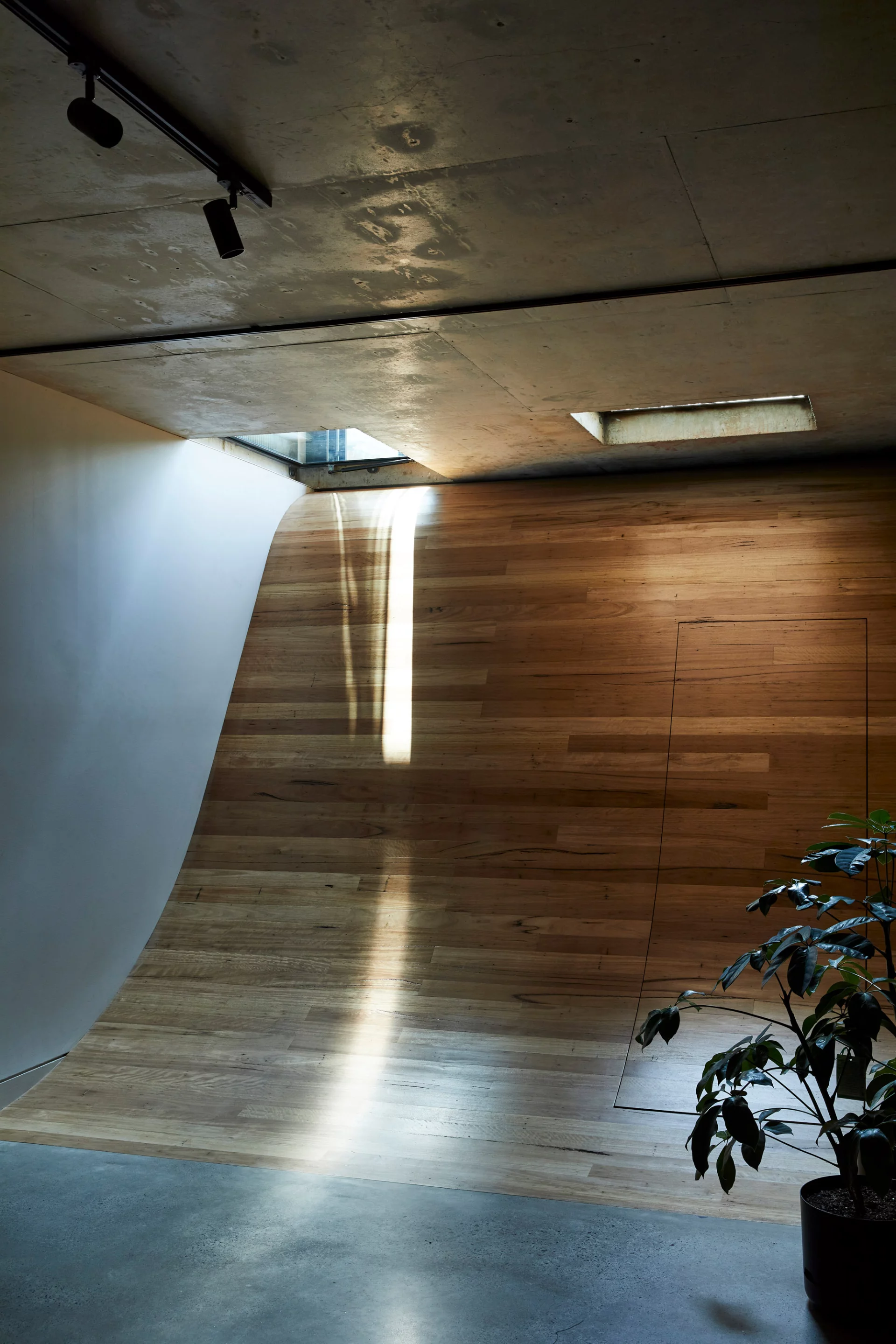 Union House's basement area is reached by a slide