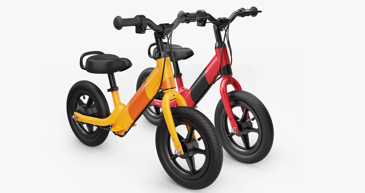 The K1 is a Fiido for kids, an electric push bike with twist throttle