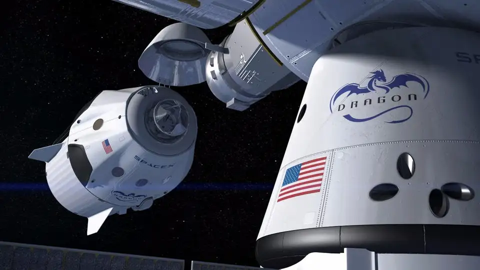 Rendering of SpaceX's Crew Dragon