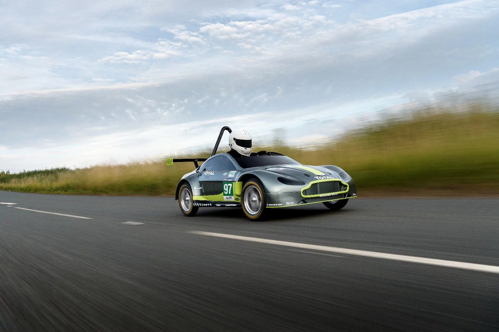 Aston Martin finished second in the London Red Bull Soapbox Race