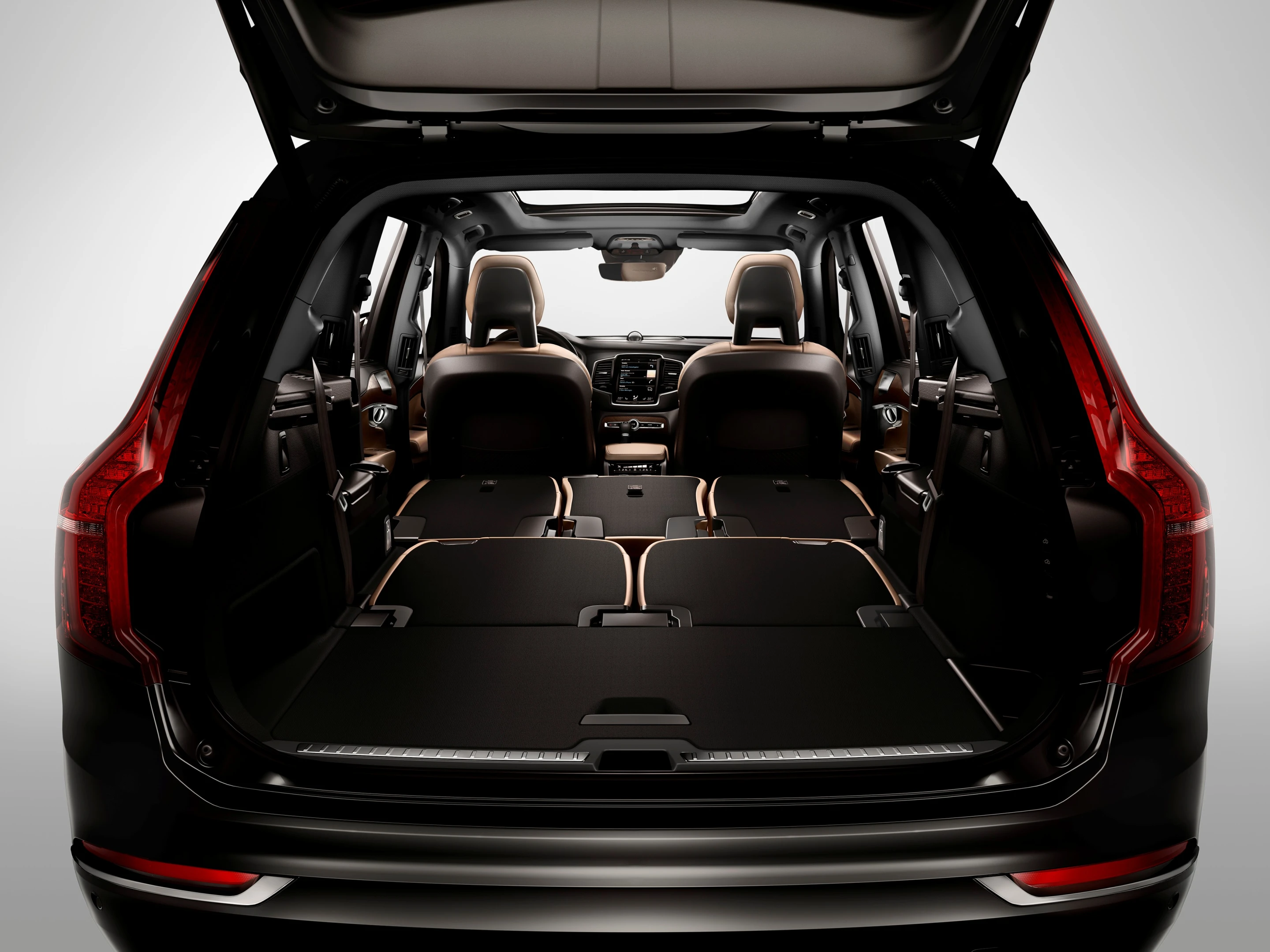The XC90's third row features space for passengers up to 170 cm tall