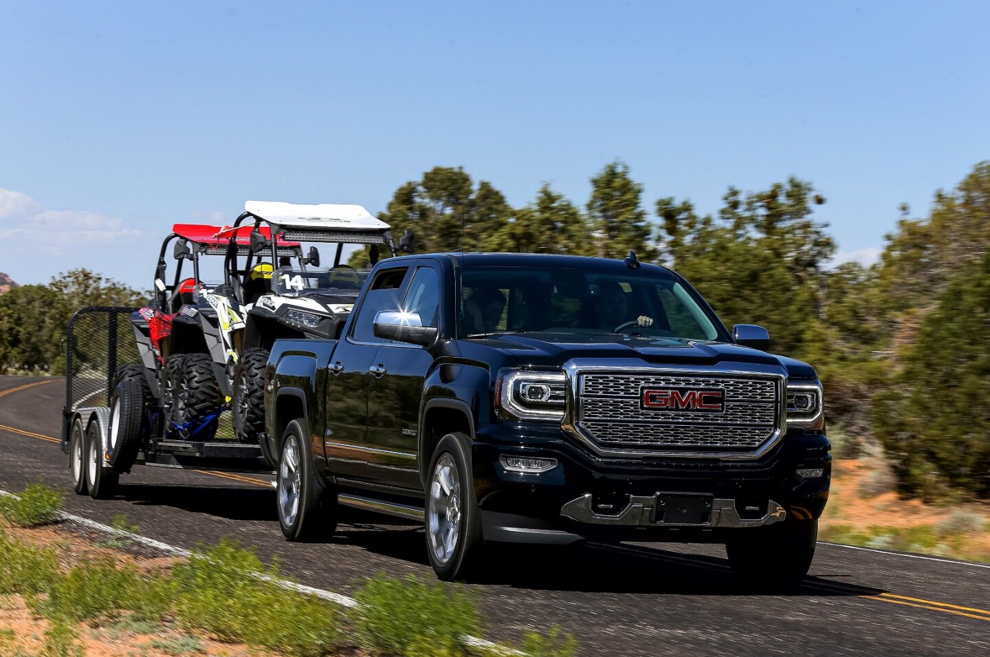 Even with its smaller V8, the 2018 GMC Sierra Denali 1500 did very well pulling a trailer up the canyon to Zion Park