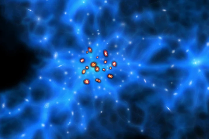 The research focused on attempts to locate huge galaxies that existed some 10 billion years ago, and which exhibited extremely high rates of star production