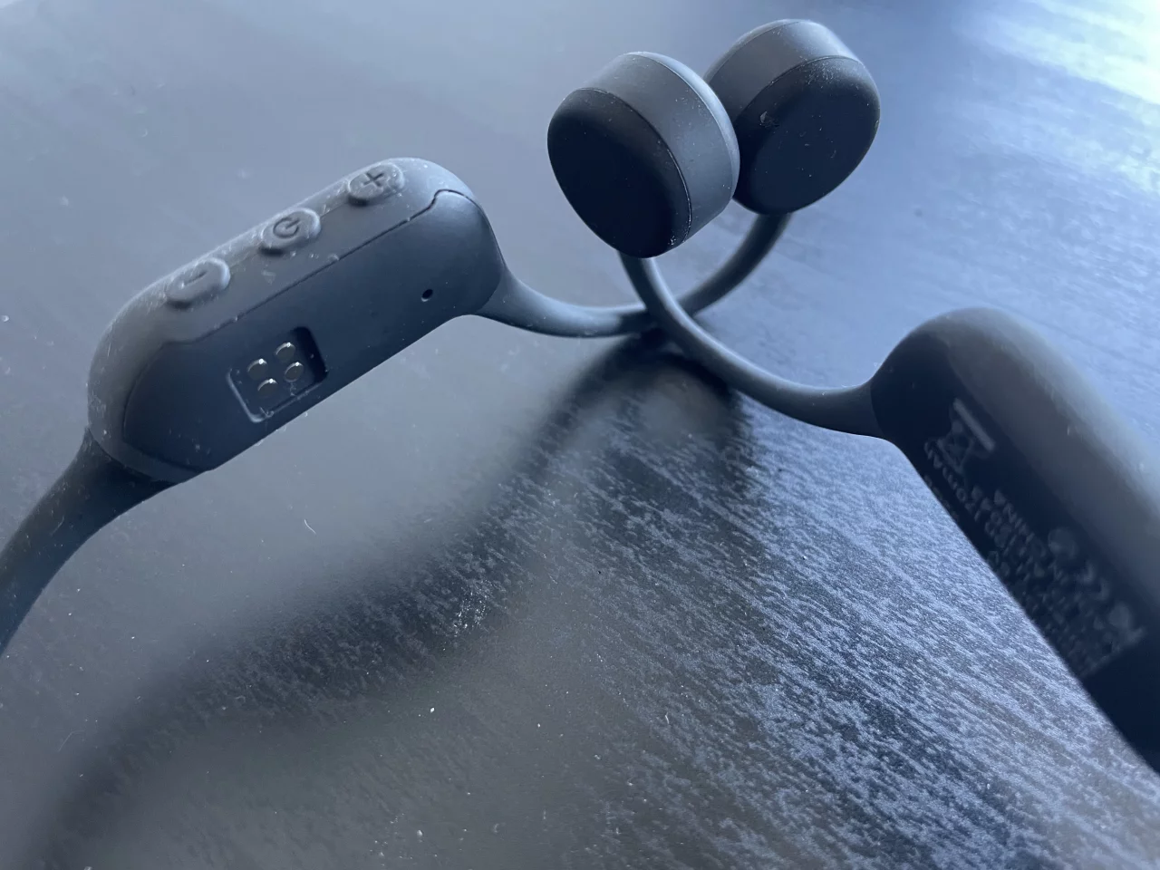 Raised buttons are basic but user-friendly for swimming