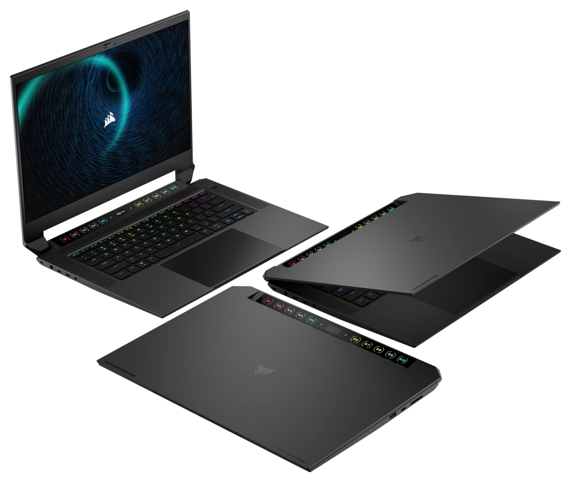 Designed for quick access to macro or streaming functionality, the S-Key panel is available even when the laptop's lid is closed
