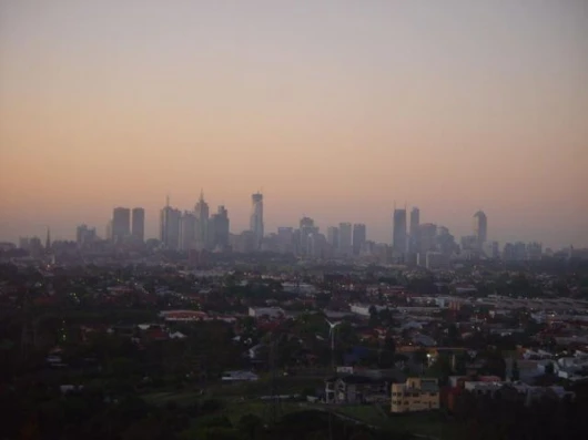 Mist envelopes the CBD