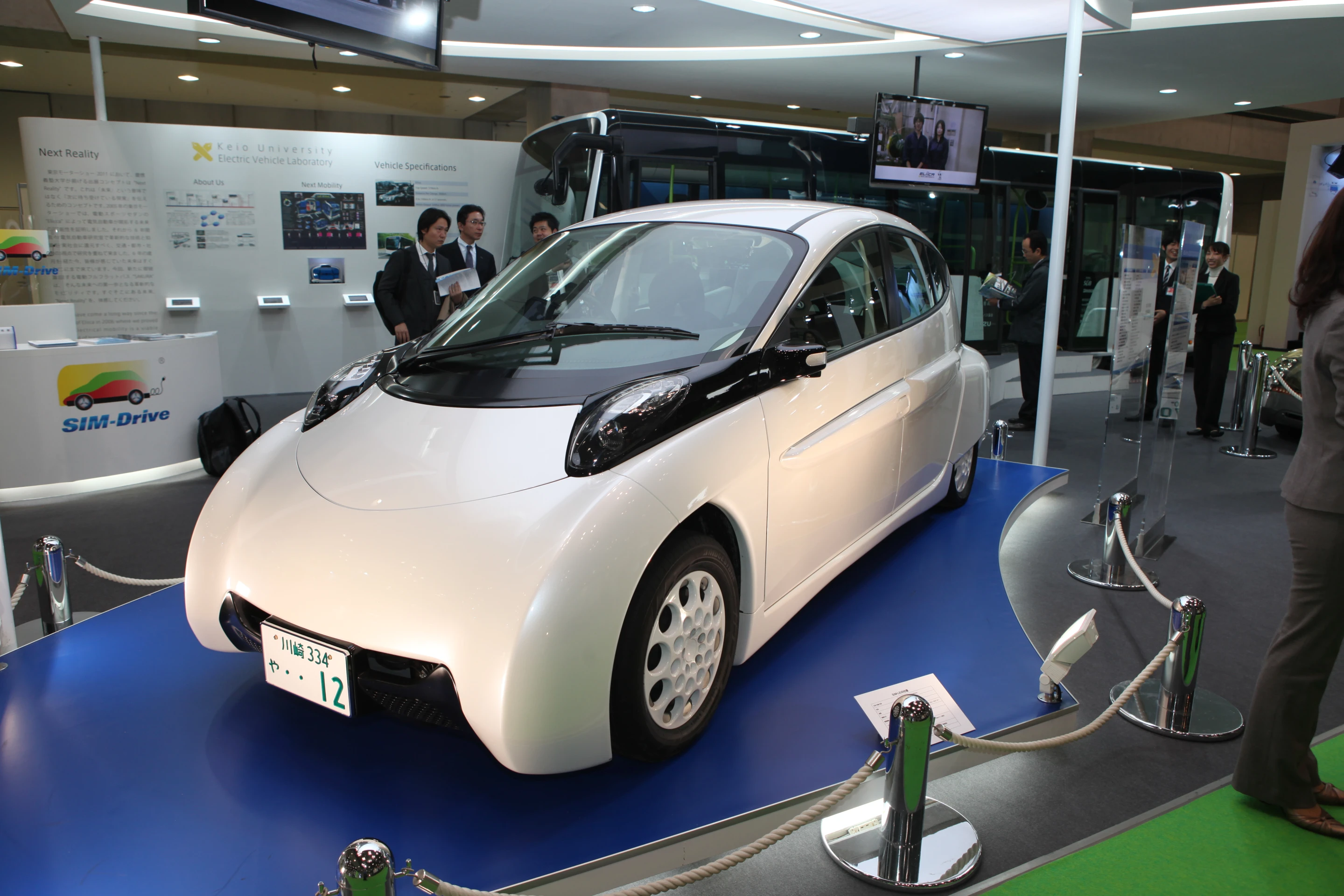 The prototype SIM-LEI electric car