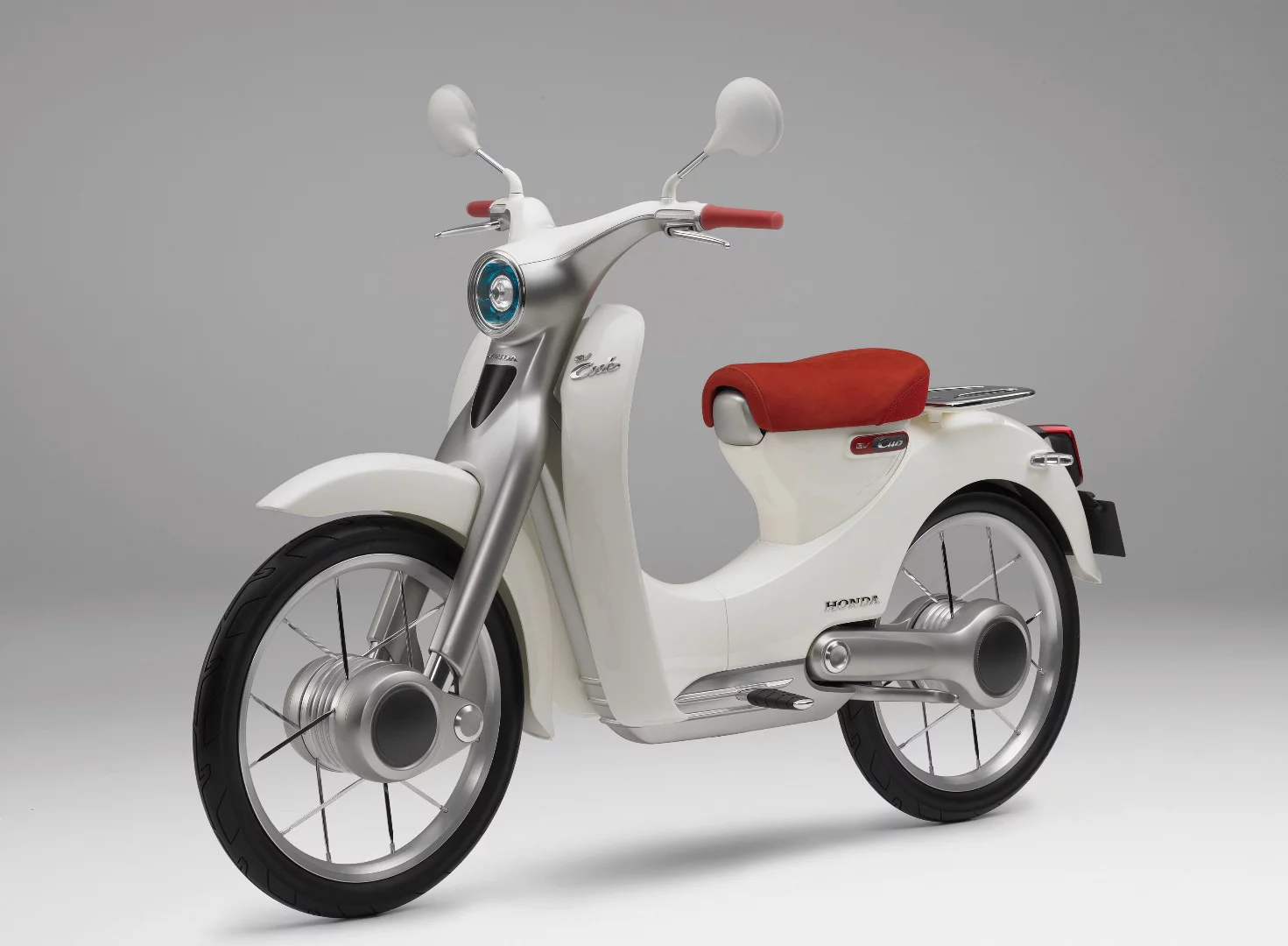 The 2009 Honda EV-Cub concept featured two-wheel drive with an electric motor in the front wheel hub