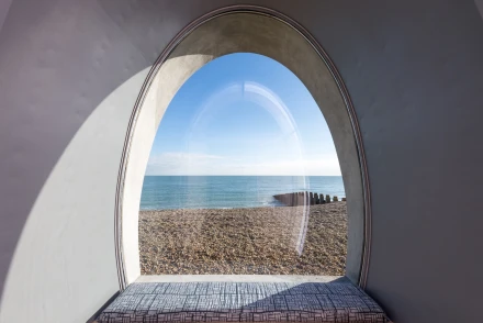 Spy Glass beach hut rotates to take in the sights