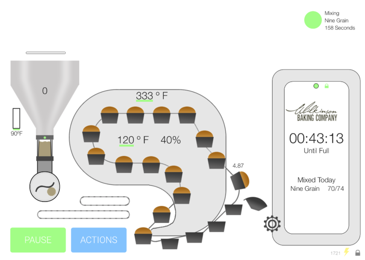 The BreadBot is controlled through an app