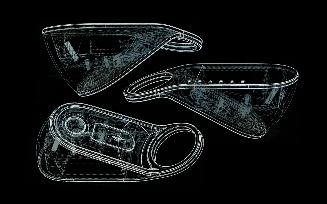 CAD rendering of the Spacer Light