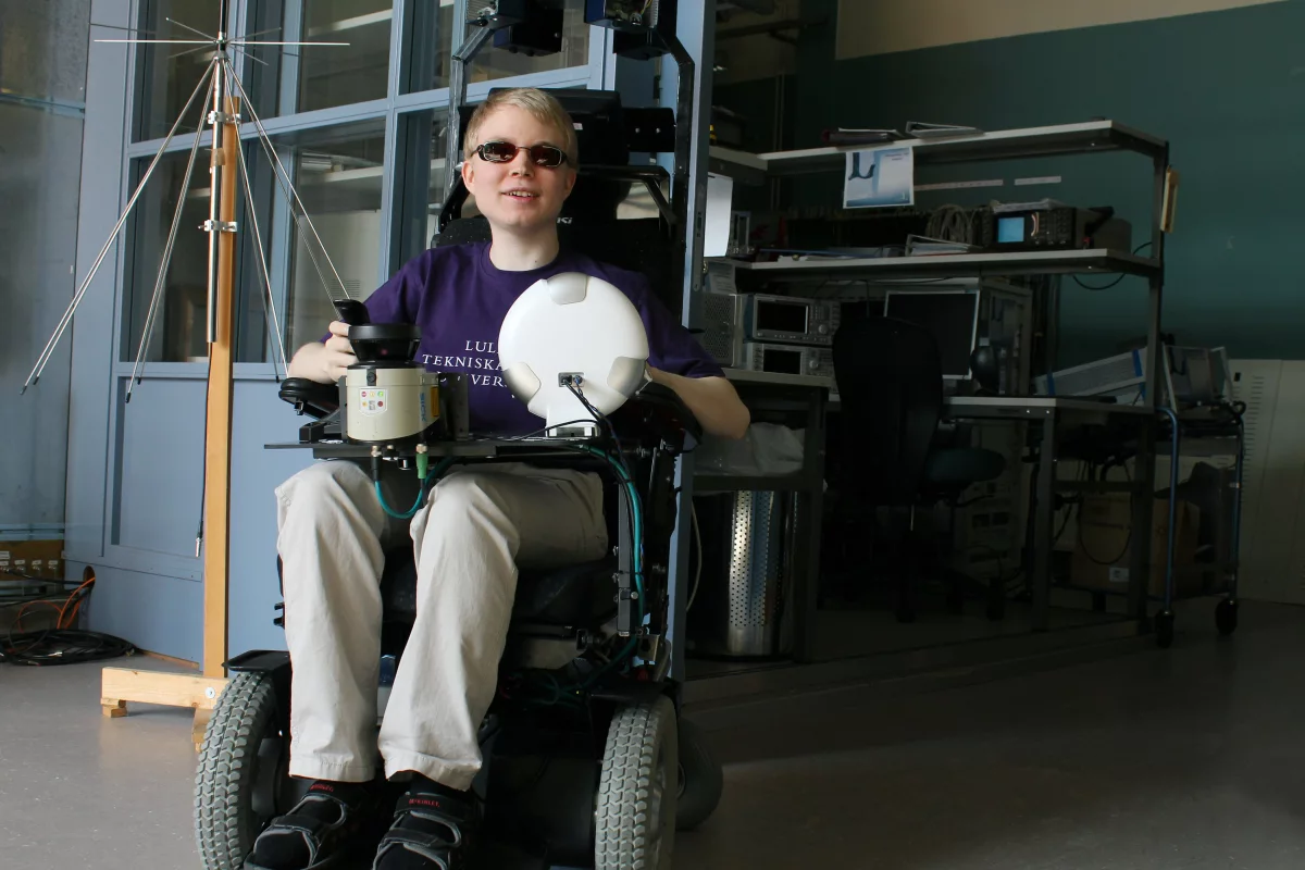 Researchers have developed and publicly tested a laser-guided feedback system which will help wheelchair-bound blind users to detect and avoid obstacles