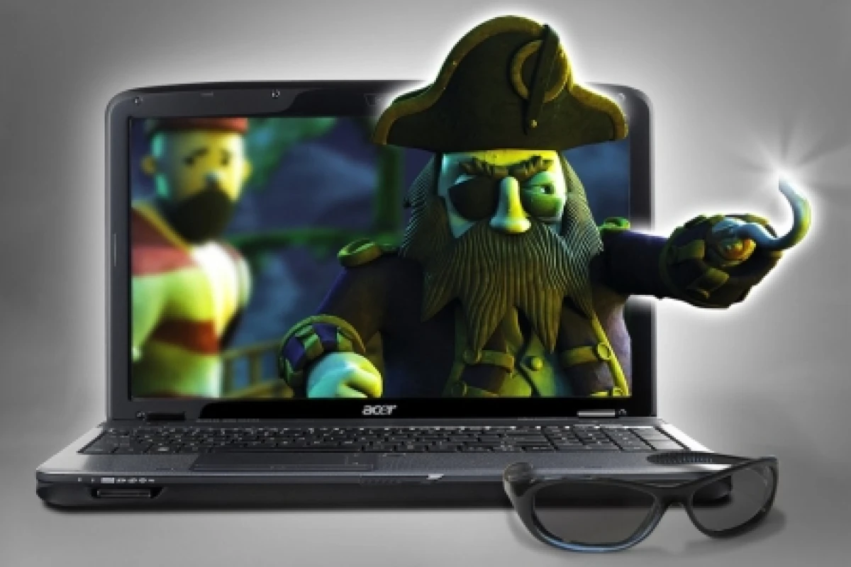 The Acer AS5738 comes with a 3D screen, 3D glasses and software to project your media and videogames into the third dimension.